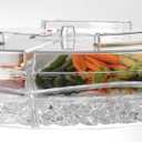 Prodyne Appetizers On Ice with Lids, 16", Clear