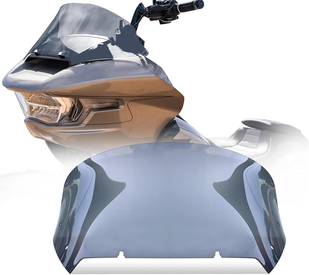 12'' wave Smoke Windshield Compatible for Harley Road Glide CVO/SE FLTRXSE 2023 2024 FLTRX 2024 CVO ST FLTRXSTSE 2024 for 2023 2024 Road Glide Accessories, Smoke
