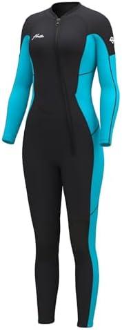 Hevto Women Wetsuit 3/2mm Neoprene Wet Suit Keep Warm in Cold Water for Surfing Swimming Diving M
