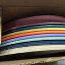 Divided Plates for Adults (8 Packs), Unbreakable Portion Control Plate Sectioned with Dividers, 9 Inch Plastic Food Separator Dinner Plates Lightweight Compartment BPA Free Reusable Microwave Safe