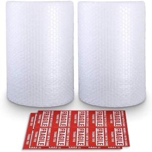 Offitecture Nylon Bubble Cushioning Wrap Roll, 3/16 Air Bubble, 12 Inch x 36 Feet, Perforated Every 12, (12"x36'x2 rolls)