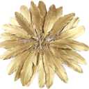 3 x FEARAFTS Gold Feathers Natural Goose for Crafts Wedding Party Decoration 50 Pcs (Gold)