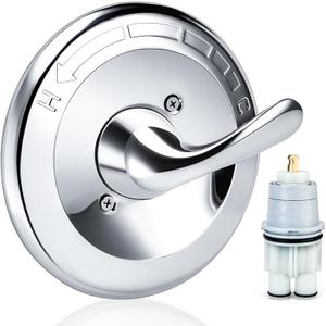 Replacement for Delta Classic 13/14 Series Single-Function Shower Trim Kit, T13020 Chrome Shower Handle Fit for Delta Shower Valve R10000 Series, Included RP46074 Cartridge