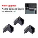 Embedded Nozzle Wiper for Bambulab X1/P1 Nozzle Silicone Brush Consumables Cleaning Tool for Bambulab X1 3D Printed Nozzle (3PCS)