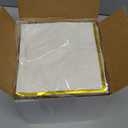Fulmoon 200 Pcs Paper Napkins with Gold Foil Edge 2 Ply Cocktail Napkins Soft Disposable Golden Trim Lined Dinner Napkins Decorative Cocktail Napkin Paper for Wedding Birthday Anniversary (White)