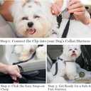 SunGrow Dog Seat Belt for Car, Adjustable Nylon Pet Seatbelt, Supports All Cars, Dog Car Leash Seat Belt, Seatbelt for Dogs, Cats & Ferrets Travel Harness