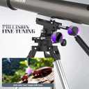 NACATIN Astronomy Telescope for Adults & Professionals, 102mm Aperture 900mm with Dual Slow-Motion Rods - for Ultra-Smooth & Precise Tracking, Telescope for Adults high Powered for Moon & Planets