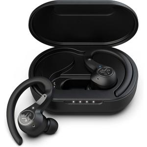 JLab Epic Air Sport ANC True Wireless Bluetooth 5 Earbuds, Headphones for Working Out, IP66 Sweatproof, 15-Hour Battery Life, 55-Hour Charging Case, Music Controls, 3 EQ Sound Settings (Black)
