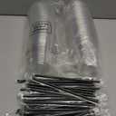 50 Set 12 oz Clear Plastic Cups with Lids and Straws, PET Disposable Iced Coffee Cups for Drinking Cold Beverage Juice Parfait Smoothie Milkshake Coffee Shops Party Supplies(Clear)