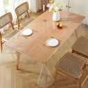 Clear Table Protector 54 x 72 In, Waterproof PVC Clear Table Cover Protector, Rectangular Vinyl Desk Pad, PVC Plastic Table Cover for Office, Dresser, Night Stand, Computer & Writing Desk Tabletop