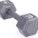 CAP Barbell Cast Iron Hex Dumbbell | Multiple Options (15 lb, Gray, Single)