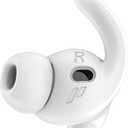 Proof Labs 4 Pairs for AirPods Pro 3 Ear Hooks Covers [Added Storage Pouch] Anti Slip Ear Tips Accessories Compatible with Apple AirPods Pro 3rd Generation (White)