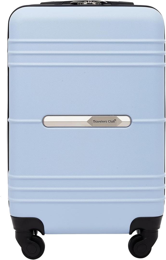 Travelers Club 20" Richmond Spinner Carry-On Luggage, Blue, Inch (TC-7920-420)