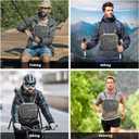 SMONT Tactical Molle Admin Pouch Detachable Magazine Pouches Plate Carrier Accessory Chest Bag for Men (Camouflage)