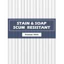 EHZNZIE Crystal Clear Shower Curtain Liner 36x72, PEVA Waterproof Bath Curtain, No Chemical Smell, 2 Weighted Magnets, Durable with Rustproof Metal Grommets