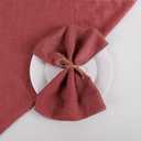 Cotton Cloth Napkins Set of 6, Boho Voile Soft Napkins, 18 x 18 Inches Dinner Cloth Napkins Washable for Mother's Day/Thanksgiving/Christmas/Weddings/Party Kitchen Table Decor(Wine Red)