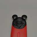 Cute Mouse Personal Mini Fan, Rechargeable Handheld USB Fan, 3 Adjustable Wind Speeds and Wearable Design, Portable Pocket Size for Indoor Or Outdoor Activities (Red)