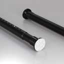 Homease Tension Shower Curtain Rods 43.3-63 Inch Room Divider Never Rust Adjustable Spring Rods for Window Bathroom Balcony Storeroom Laundry Non-slip No Drilling Easy to Install Black Matte