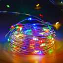 2-Pack Multicolor Fairy Lights Battery Operated with Timer, Waterproof 16FT 50 LED String Lights Outdoor Indoor, Twinkle Lights for Bedroom Wedding Birthday Christmas Parties Centerpiece (Multicolor)