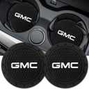 2 x Car Cup Holder Coaster for GMC Sierra Denali Canyon Terrain Yukon Jimmy Acadia Recessed Silicone Cupholder Coaster Interior Accessories 2.75in 2Pack