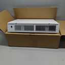 Model 112 Electric Kickspace heater,compact design,white fan-forced wall heater with built-in thermostat,covers 150 square feet, factory wired 240/208VAC