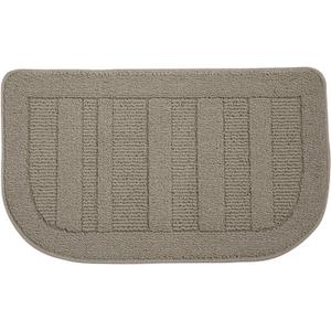 BEQHAUSE 30x18 Inch Kitchen Rug Mat, Durable Anti-Slip Absorbent Dirt-Resistant Kitchen Rug Pet Mat Machine Washable (Taupe) (1'6" x 2'6" (Semicircular))