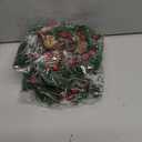 Jexine 4 Pieces Mini Christmas Wreaths for Kitchen Cabinet Small Christmas Candle Rings Wreaths Pillars Candle Rings Table Centerpieces Hanging Garlands for Front Door Window Decor (No Red Ribbon)