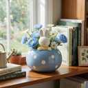 Miffy Peek-A-Bloom Blue Planter, 7.13 inches