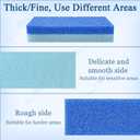 3 x 6Pcs Pumice Stone, Foot Scrubber for Smooth and Comfortable Exfoliation, Ideal for Home and Salon Personal Care, Blue