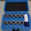 Click to see full view
	
	
Locking Lug Nut Key-Wheel Lock Key Compatible with Toyota,Lexus,Tacoma,etc. 10 Pieces Wheel Lock Removal Kit,A to J Anti Theft Lug Nut Removal Tool