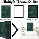 Black Picture Frame Set of 3, 17x22 Picture Frame for Photo Poster Canvas Certificate Document Display Horizontally or Vertically High Transparent Wall Gallery(Size 17 x 22 inches)