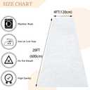 MODFUNS White Wedding Aisle Runner Outdoor Velvet Aisle Runner for Wedding Ceremony 4FTx20FT Carpet Runner with Carpet Tapes Bride Floor Carpet Runner Decorated Aisle Runway for Prom Party Beach