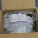 100 PCS White and Blue Disposable Plates for 50 Guests, Scalloped Plastic Plates Include 50 Dinner Plates and 50 Dessert Plates for Party, Wedding and Graduation