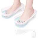 Yokilly Toe Nail Soaking Bowl, 2 PCS Toenails Soak Off Bowl, Shoe Design Foot Bath Soak Tub Bowl, Acetone Proof Pedicure Foot Spa Nail Soaker Bowl for Soak Off Dip Powder Gel Polish Remover (Clear)