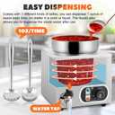 Nacho Cheese Warmer Dispenser 7.4Quart Hot Fudge Warmer Commercial Soup Warmer with Ladles, Food Warmer for Nachos Cheese Caramel Popcorn Hot Fudge Sauces 86-185110V