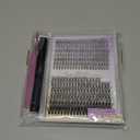 Lash Clusters Kit Natural for DIY: 280-Pcs 30D+40D Ultra-Lightweight Waterproof Eyelashes, D Curl Cat Eye 12-16mm Mixed Fake Lashes by Wendy Lashes