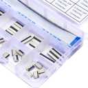 Flexible Flat Ribbon Cable Connectors Assortment Kit, 0.5mm A Type FFC FPC Connector Flat Cable Socket 4P 6P 8P 10P 12P 14P 16P 20P 30P 40P with Length of 150mm Cable (TC-0.5mm-A)