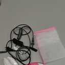 Honoson 2 Pieces Mini Craft Iron Travel Portable Flat Irons Mini Heat Press Iron with Charging Base Accessories for Beads Patch Clothes T Shirts Shoes Clothes and Hats