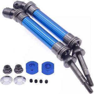 2pcs #45 Steel CVD Drive Shaft Rear for rc Hobby Model car 1-10 ECX 2WD Series Upgraded hop-up Parts(Dark Blue)