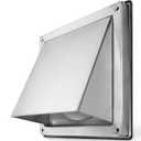 HWG 4" Outdoor Dryer Vent Cover  Stainless Steel Wall Vent Hood with Gravity Flap  Weatherproof Exterior Exhaust Fan Cover for Home & Commercial Use  Pest & Draft Protection