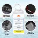 SWATOM Cruise Luggage Tags for Suitcases 4 Sets Carnival, NCL, Princess & MSC Waterproof Clear Luggage Bag Tag Holders for 2025 & 2026 Cruise Ships Essentials