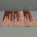 3pcs Pink Rose Gold Birthday Party Tablecloths Rose Gold Sequin Printed Plastic Table Cover Glitter Diamonds Happy Birthday Background for Girl Wedding Graduation Anniversary Indoor Outdoor（Plastic）