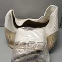 Large Storage Basket with Handle,19.7" L x 19.7" W x 13" H Blanket Basket Storage Bins for Organizing,65L Cotton Rope Woven Baskets for Living Room, Nursery ,Bedroom,White&Brown