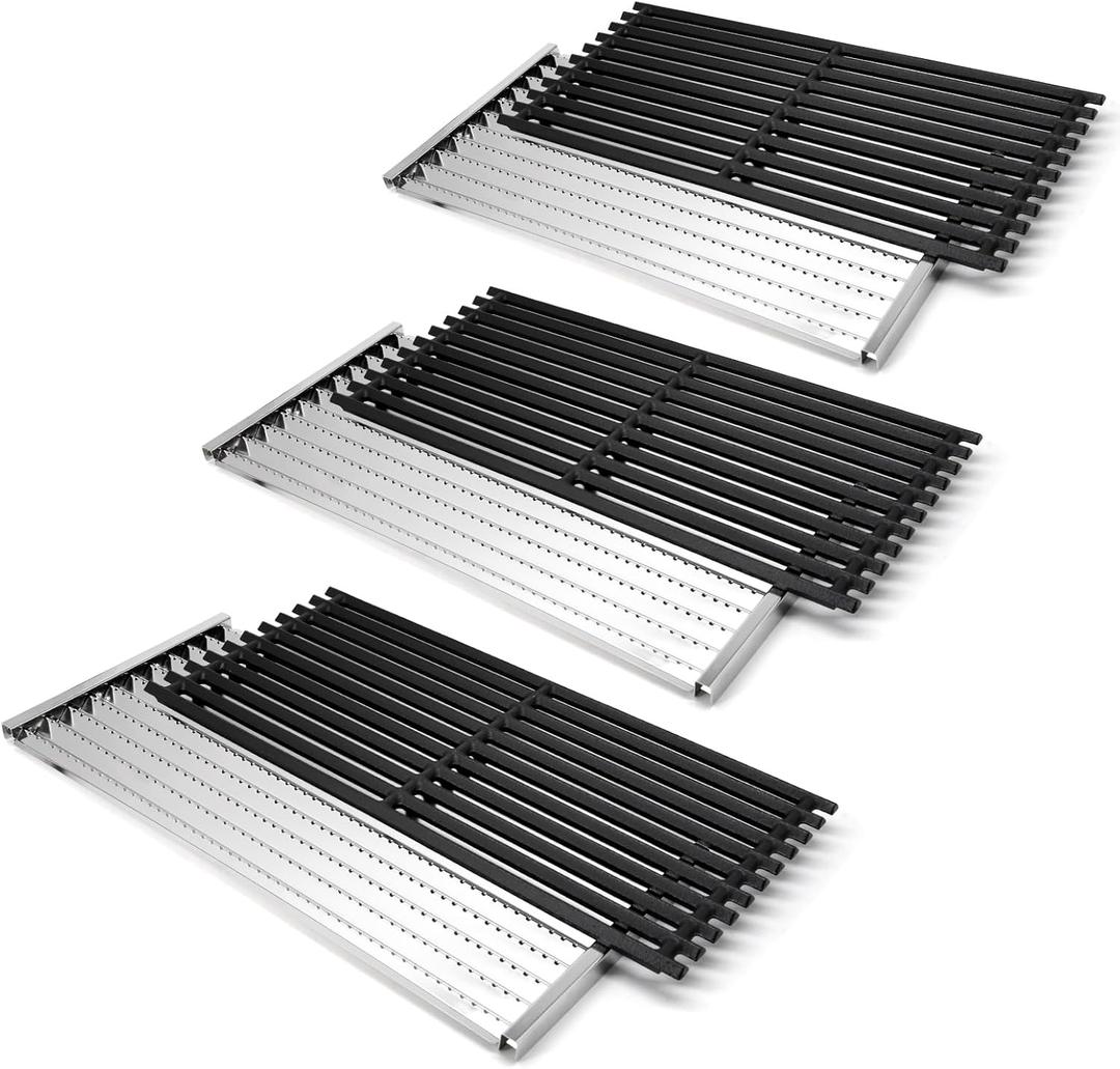 Repair Kit for Charbroil 463242516 463242515 463355220 463367016 463342620 463342420 Grill Parts, G466-2400-W1 Cooking Grate Infrared Emitter & G474-0017-W2 Grill Grate for Charbroil 463242516 Grill