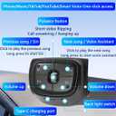 Bluetooth Media Remote Button,TikTok Scrolling Remote Control, Music Controller for Car Bike Motorcycle,Steering Wheel Control Button Built-in Rechargeable Battery Compatible for iPhone/Android Phone