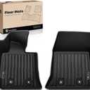 YHTAUTO Floor Mats Fit 2014-2019 Chevrolet Corvette, TPE All Weather Car Mats Waterproof Anti-Slip Odorless Floor Liner, Interior Accessories, 1st Row, Set of 2