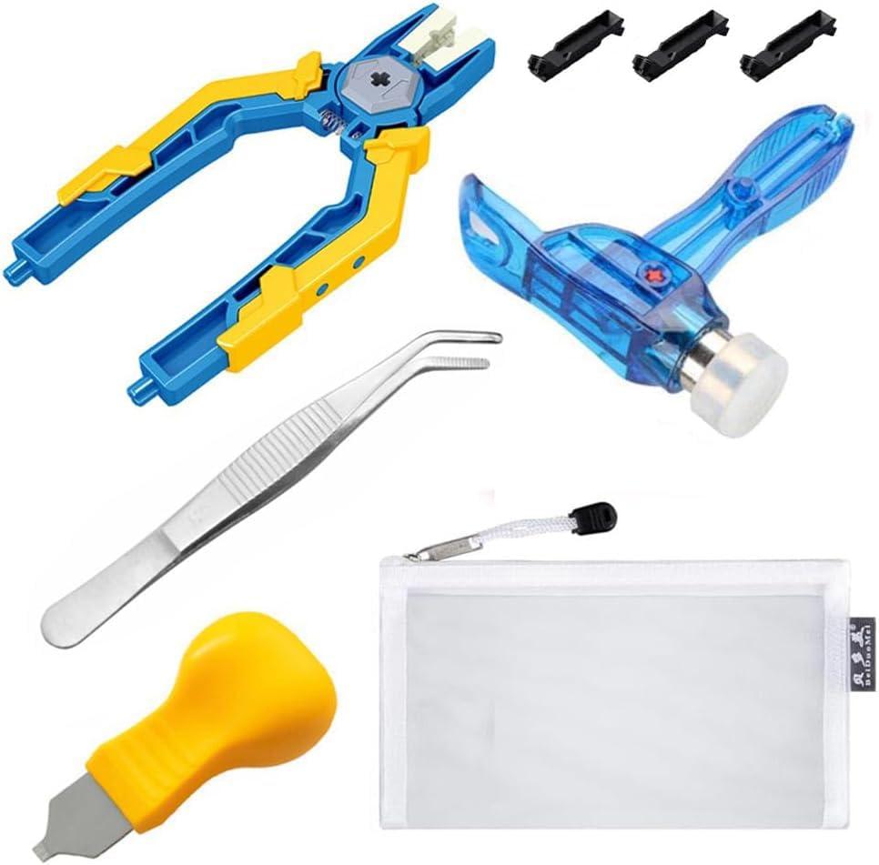 Separator Tool Kit Brick Tools Building Blocks Tech Blocks Building Blocks Tool Set Including 1 Multi-Functional Hammer, 1 Pliers, 1 Tweezers and 1 Pry Knife