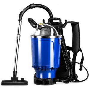 1400W 6 Quart Commercial Backpack Vacuum Cleaner for Stairs, Carpet, Floors
Portable Shoulder Vacuum with 60ft ETL Certified Cord,HEPA Filtration,25KPA Strong Suction Canister Cleaner for Home