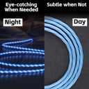 3-Pack 3.3FT USB C Charging Cables, Flowing Light Up Charger Cord, Compatible with Samsung Galaxy, iPhone 16/15, iPad, and More (Blue, Green, Pink with Red Light)