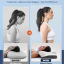 Sleep Doctor Approved Cervical Neck Pillow for Sleeping, Ergonomic Contour Side Sleeper Pillows for Adults, Cooling Orthopedic Pillow for Pain Relief Support, Memory Foam Pillows Back Stomach Sleepers (Standard, Dark Gray)